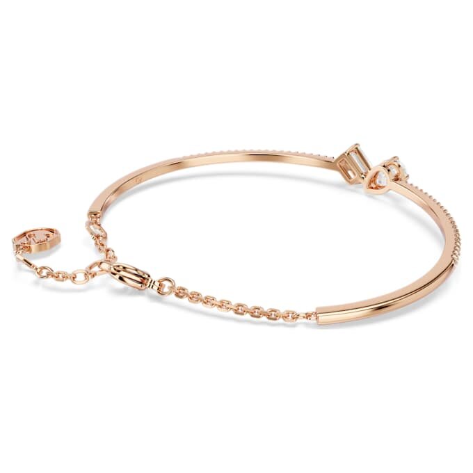 Mesmera armring med blandade slipningar, vit, roséguldpläterad Mesmera armring med blandade slipningar, vit, roséguldpläterad