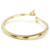 Mesmera armring med hjärta, vit, guldpläterad Mesmera armring med hjärta, vit, guldpläterad