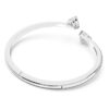 Mesmera armring med hjärta, vit, rodiumpläterad Mesmera armring med hjärta, vit, rodiumpläterad