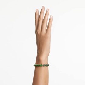 Millenia-armband med åttkantig slipning, färgövergång, grönt, guldpläterat Millenia-armband med åttkantig slipning, färgövergång, grönt, guldpläterat
