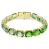 Millenia-armband med åttkantig slipning, färgövergång, grönt, guldpläterat Millenia-armband med åttkantig slipning, färgövergång, grönt, guldpläterat