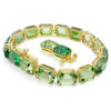 Millenia-armband med åttkantig slipning, färgövergång, grönt, guldpläterat Millenia-armband med åttkantig slipning, färgövergång, grönt, guldpläterat