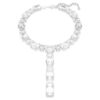 Millenia-halsband med blandade slipningar, vitt, rodiumpläterat Millenia-halsband med blandade slipningar, vitt, rodiumpläterat