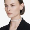 Millenia-halsband med åttkantig slipning, vitt, rodiumpläterat Millenia-halsband med åttkantig slipning, vitt, rodiumpläterat