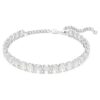 Millenia-halsband med åttkantig slipning, vitt, rodiumpläterat Millenia-halsband med åttkantig slipning, vitt, rodiumpläterat