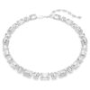 Millenia-halsband med åttkantig slipning, vitt, rodiumpläterat Millenia-halsband med åttkantig slipning, vitt, rodiumpläterat