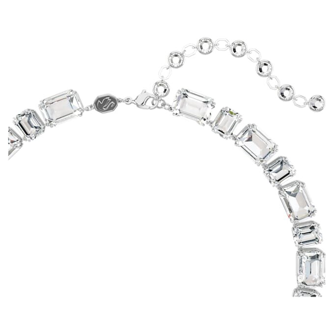 Millenia-halsband med åttkantig slipning, vitt, rodiumpläterat Millenia-halsband med åttkantig slipning, vitt, rodiumpläterat