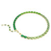 Millenia-halsband med åttkantiga kristaller, färgövergång, grönt, guldpläterat Millenia-halsband med åttkantiga kristaller, färgövergång, grönt, guldpläterat