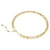 Millenia-halsband med åttkantiga kristaller, gult, guldpläterat Millenia-halsband med åttkantiga kristaller, gult, guldpläterat