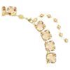 Millenia-halsband med åttkantiga slipningar, karamellfärgat, guldpläterat Millenia-halsband med åttkantiga slipningar, karamellfärgat, guldpläterat