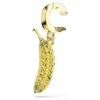Minions-bananberlock med pavé, gul, guldpläterad