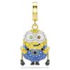 Minions Bob-berlock med pavé, flerfärgad, guldpläterad