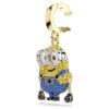 Minions Bob-berlock med pavé, flerfärgad, guldpläterad