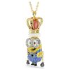 Minions King Bob-hänge med pavé, flerfärgat, guldpläterat