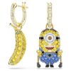 Minions Stuart och Banana örhängen med pavé, mini, flerfärgade, guldpläterade Minions Stuart och Banana örhängen med pavé, mini, flerfärgade, guldpläterade