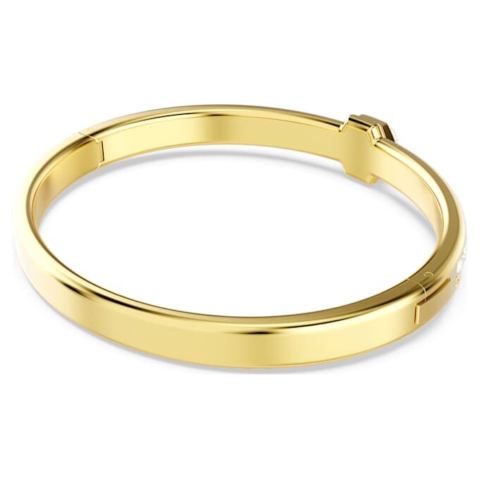Numina-armband, rund slipning, vitt, guldpläterat Numina-armband, rund slipning, vitt, guldpläterat