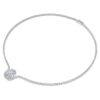 Octagon-halsband med laboratorieframställda diamanter, totalt 12,86 karat, oktagonform, 18K vitguld