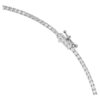 Octagon-halsband med laboratorieframställda diamanter, totalt 12,86 karat, oktagonform, 18K vitguld