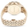 Octea Chrono-klocka, tillverkad i Schweiz, metallarmband, guldfärgad, champagneguldfärgad yta