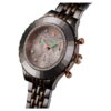 Octea Chrono-klocka, tillverkad i Schweiz, metallarmband, roséguldfärgad, blandad metallfinish