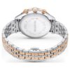 Octea Chrono-klocka, tillverkad i Schweiz, metallarmband, roséguldfärgad, blandad metallfinish