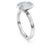 Oktagonal ring med laboratorieframställda diamanter, totalt 2,0 karat, oktagonal form, 14K vitguld Oktagonal ring med laboratorieframställda diamanter, totalt 2,0 karat, oktagonal form, 14K vitguld