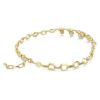 Oktagonhalsband med laboratorieframställda diamanter, 12,56 ct totalt, blandade former, 18K gult guld