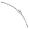 Oktagonhalsband med laboratorieframställda diamanter, 19,90 karat totalt, oktagonform, 18K vitguld