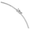 Oktagonhalsband med laboratorieframställda diamanter, 37,70 karat totalt, oktagonform, 18K vitguld