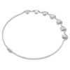 Oktagonhalsband med laboratorieframställda diamanter, 37,70 karat totalt, oktagonform, 18K vitguld