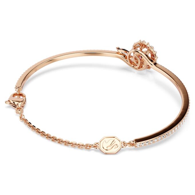 Ormarmband med blandade slipningar, Ormens år, rött, roséguldpläterat Ormarmband med blandade slipningar, Ormens år, rött, roséguldpläterat