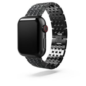 Princess-armband för Apple Watch® 40 mm och 41 mm, svart, svart ytbehandling
