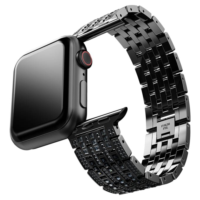Princess-armband för Apple Watch® 40 mm och 41 mm, svart, svart ytbehandling Princess-armband för Apple Watch® 40 mm och 41 mm, svart, svart ytbehandling
