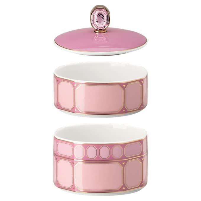 Signum-låda i porslin, liten, rosa Signum-låda i porslin, liten, rosa
