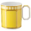 Signum-mugg med lock, porslin, gul