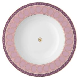 Signum sopptallrik i porslin, rosa