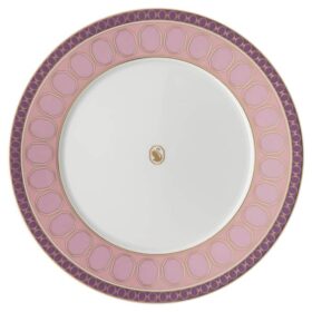 Signum middagstallrik i porslin, rosa