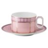 Signum tekopp med fat, porslin, rosa Signum tekopp med fat, porslin, rosa