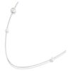 Snake Strandage Crystal Pearl, blandade slipningar, Ormens år, vit, rodierad