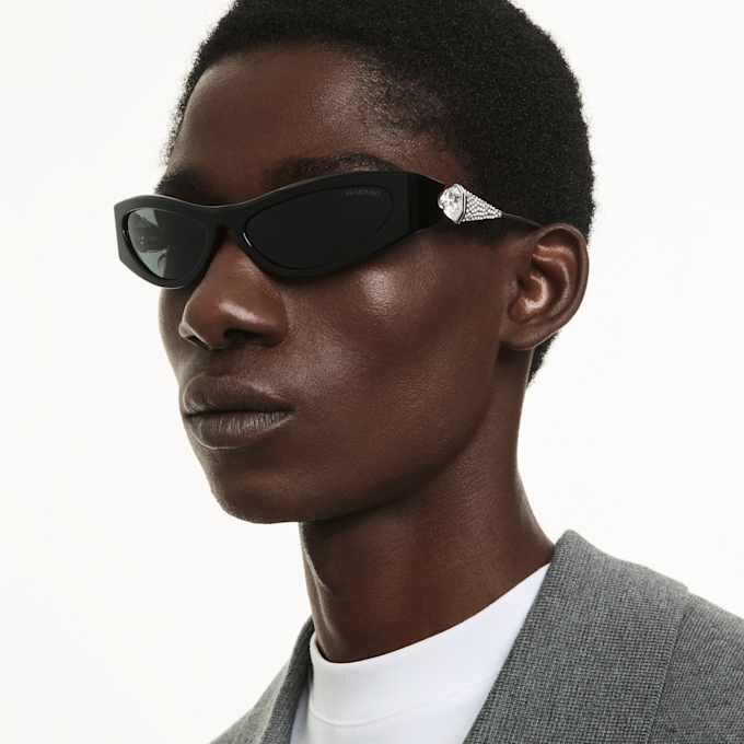 Solglasögon i Cat-Eye-form, SK6046, svarta Solglasögon i Cat-Eye-form, SK6046, svarta