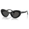 Solglasögon i Cat-Eye-form, Sk6061U, svarta Solglasögon i Cat-Eye-form, Sk6061U, svarta