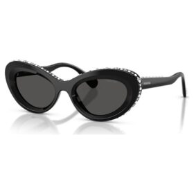 Solglasögon i Cat-Eye-form, Sk6061U, svarta