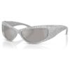 Solglasögon i maskform, Sk6027, silverfärgad Solglasögon i maskform, Sk6027, silverfärgad