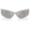 Solglasögon i maskform, Sk6027, silverfärgad Solglasögon i maskform, Sk6027, silverfärgad