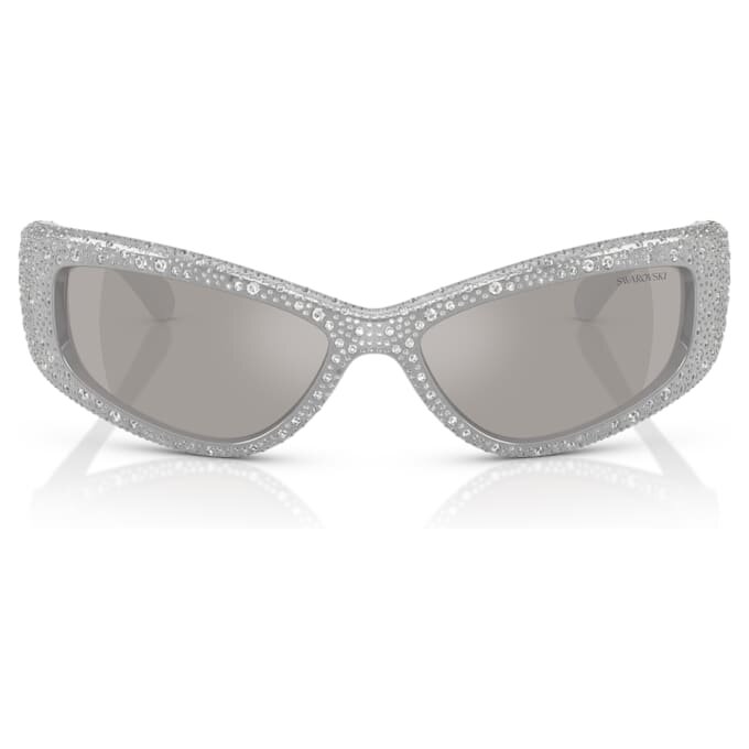 Solglasögon i maskform, Sk6027, silverfärgad Solglasögon i maskform, Sk6027, silverfärgad