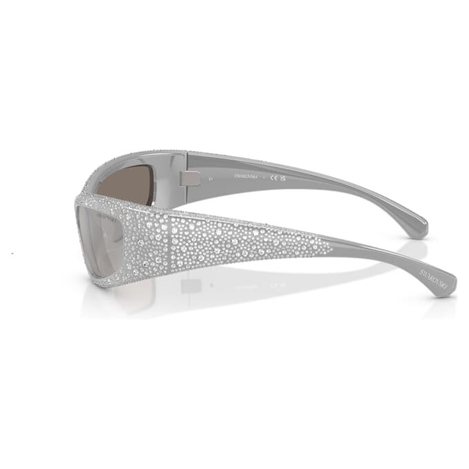 Solglasögon i maskform, Sk6027, silverfärgad Solglasögon i maskform, Sk6027, silverfärgad