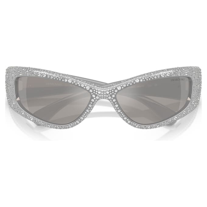 Solglasögon i maskform, Sk6027, silverfärgad Solglasögon i maskform, Sk6027, silverfärgad