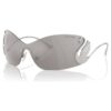 Solglasögon i maskform, Swan, Sk7020, silvertonad Solglasögon i maskform, Swan, Sk7020, silvertonad