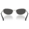 Solglasögon i oval form, 2-i-1-clip-on, Sk7044, silverfärgad