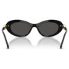 Solglasögon, oval form, svarta Solglasögon, oval form, svarta